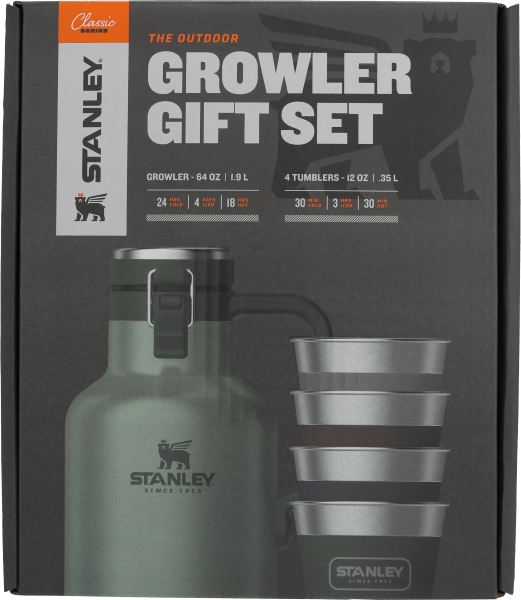 Set Growler Classic 1,9 Lts + 4 Vasos 354 ml | Verde